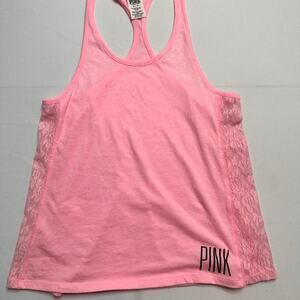 PINK Victorias Secret Cami Size XS With Lace Detailing on the side